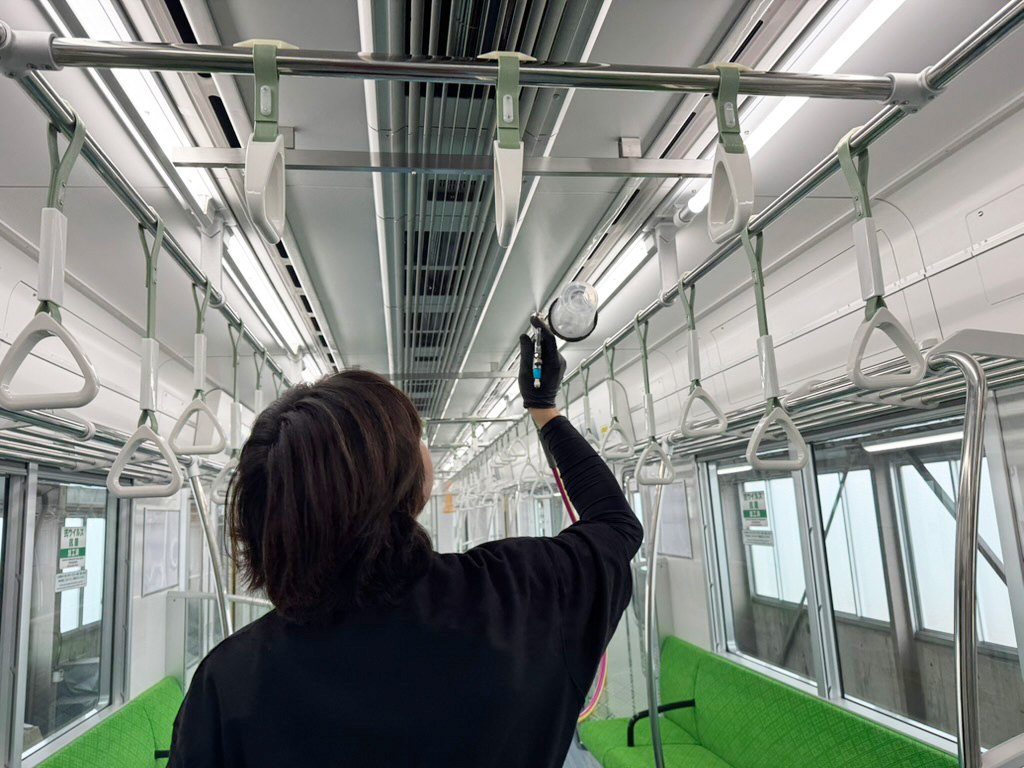 抗菌・抗ウイルス加工の施工イメージ